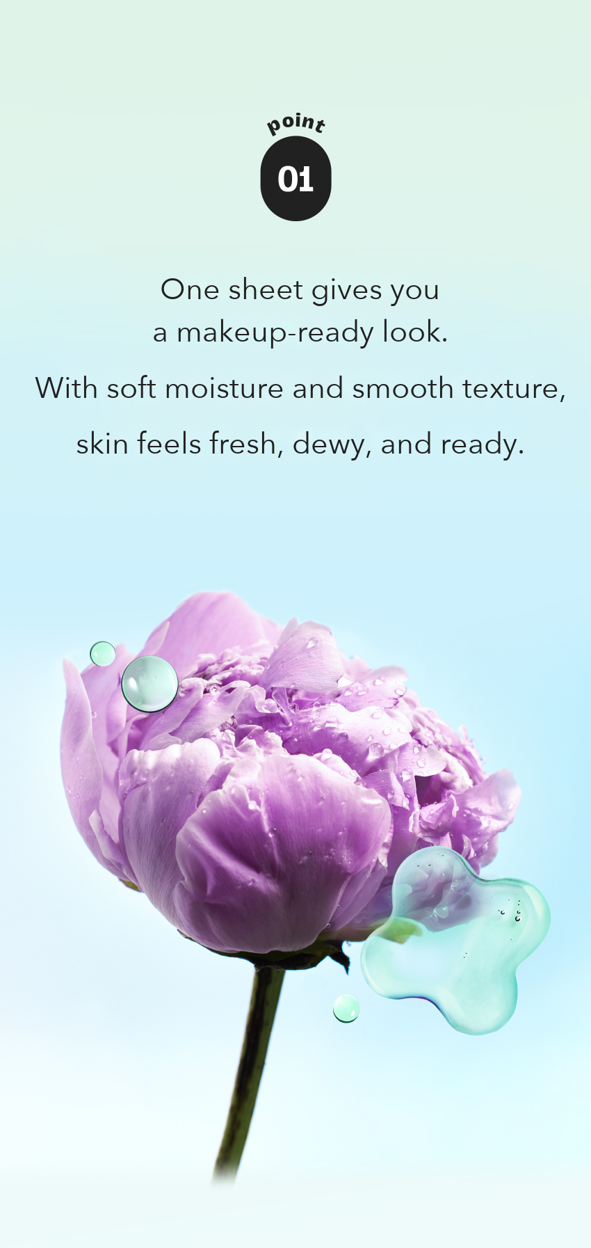 MIMO by MAMONDE Peony-Tinol Sheet Mask detail 04