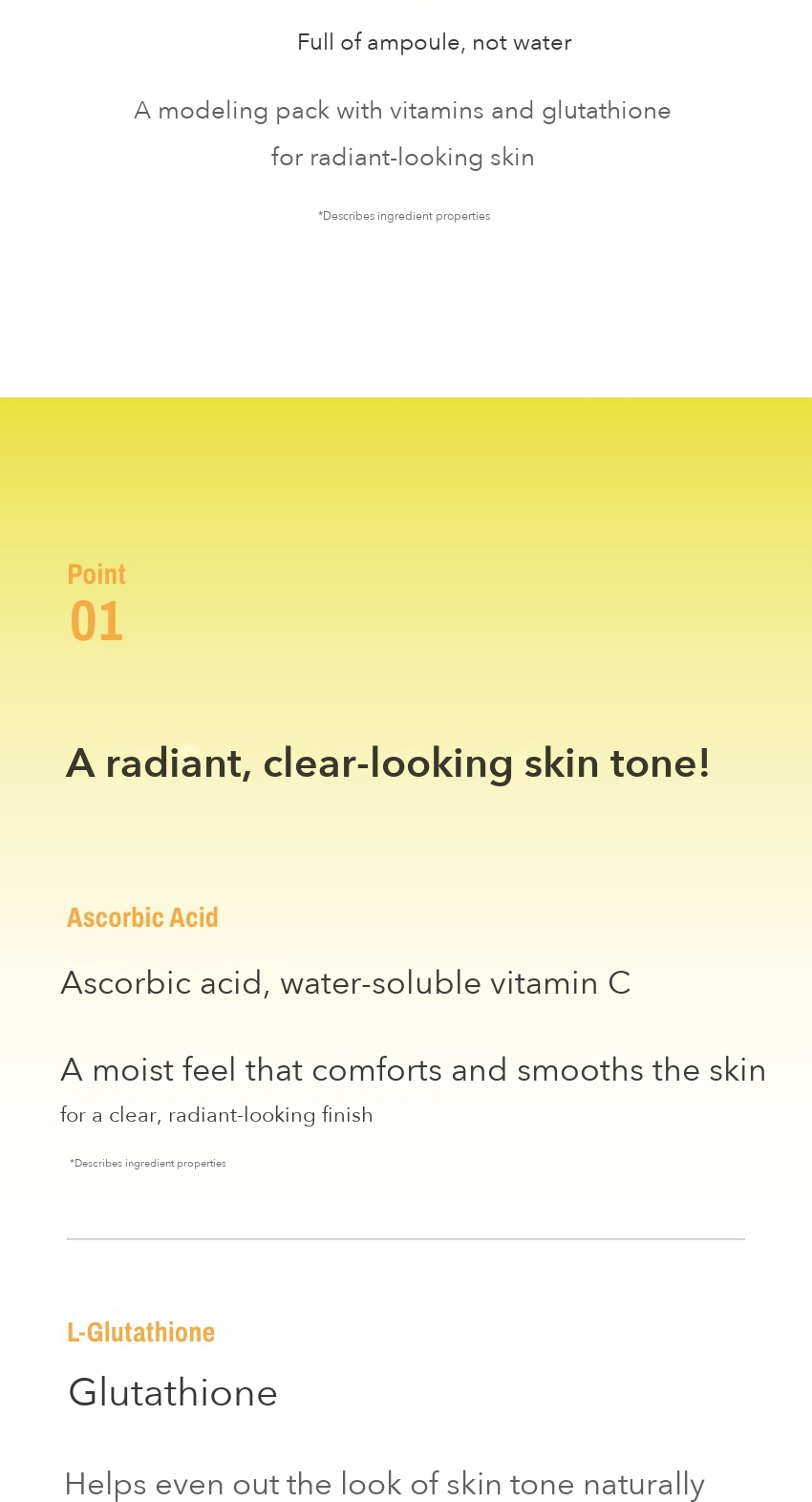 Dr.CPU+ Vitality Glow Cream Modeling Mask detail 2
