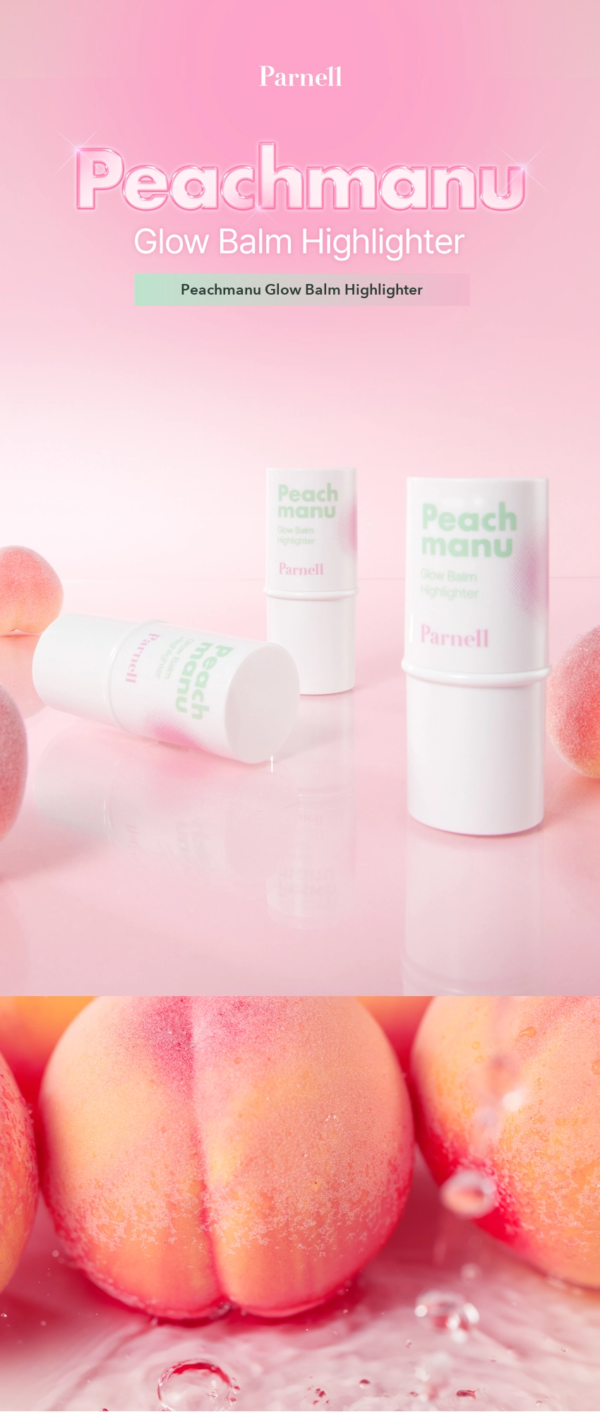 PARNELL Peachmanu Glow Balm Highlighter detail 01