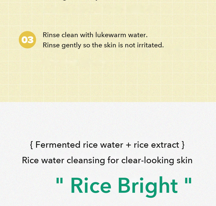 THE FACE SHOP Rice Water Mildly Alkaline Foam detail 8