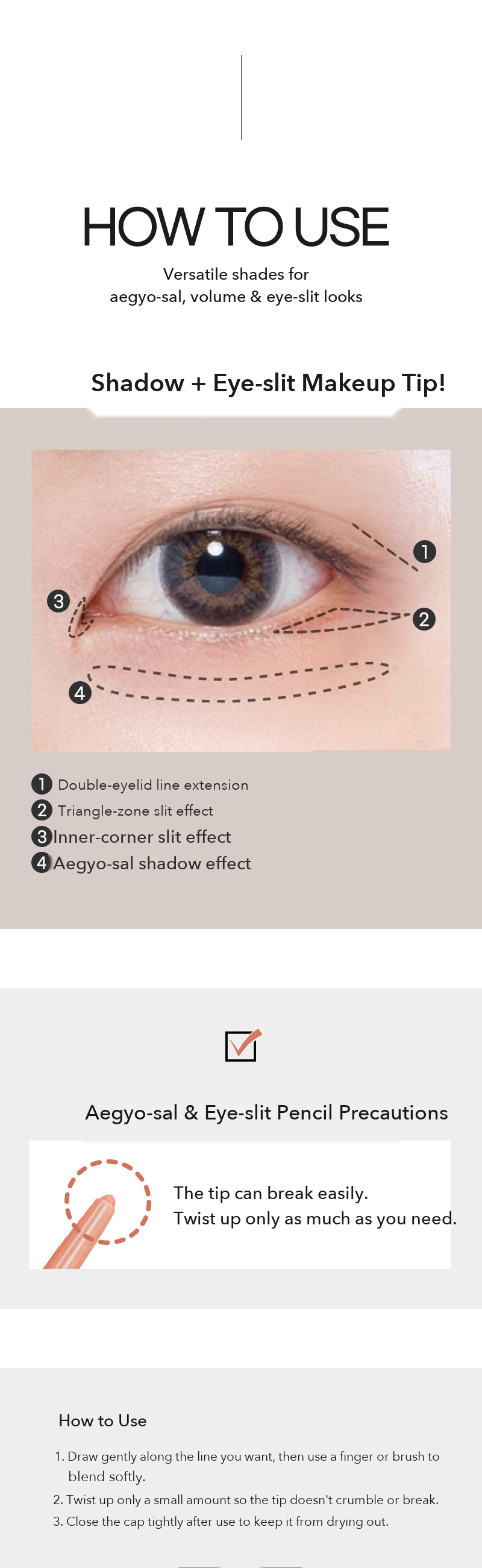 thebom Aegyo-sal Eye-slit Pencil Shadow Brown detail 06