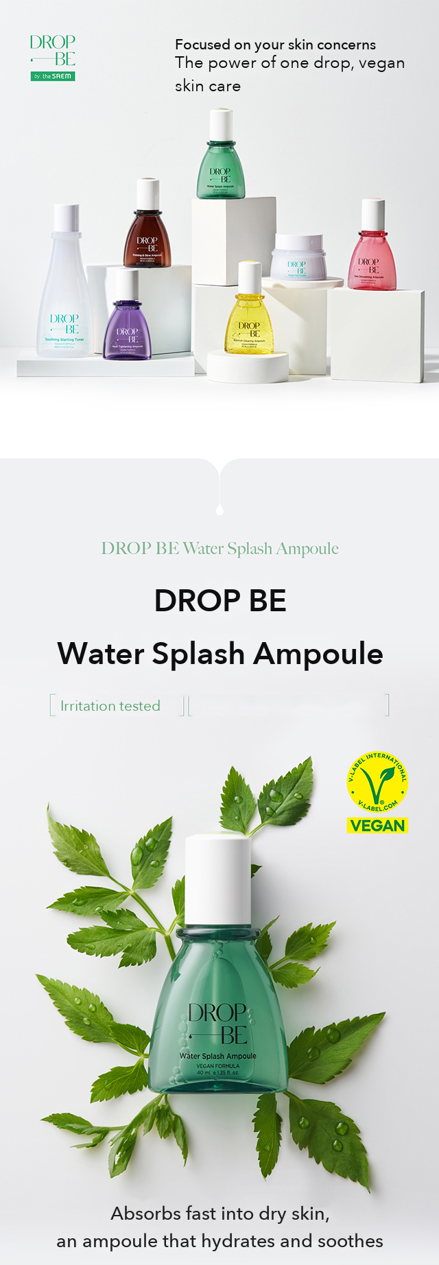 DROP BE Water Splash Ampoule detail 1