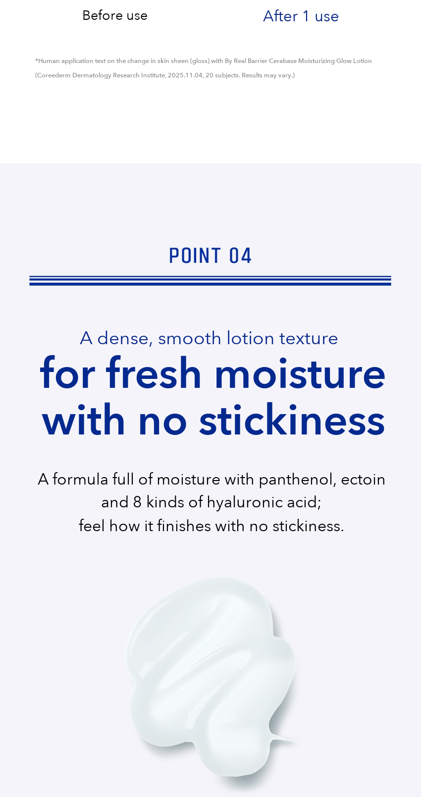 By Real Barrier Cerabase Moisturizing Glow Lotion 150ml detail 08