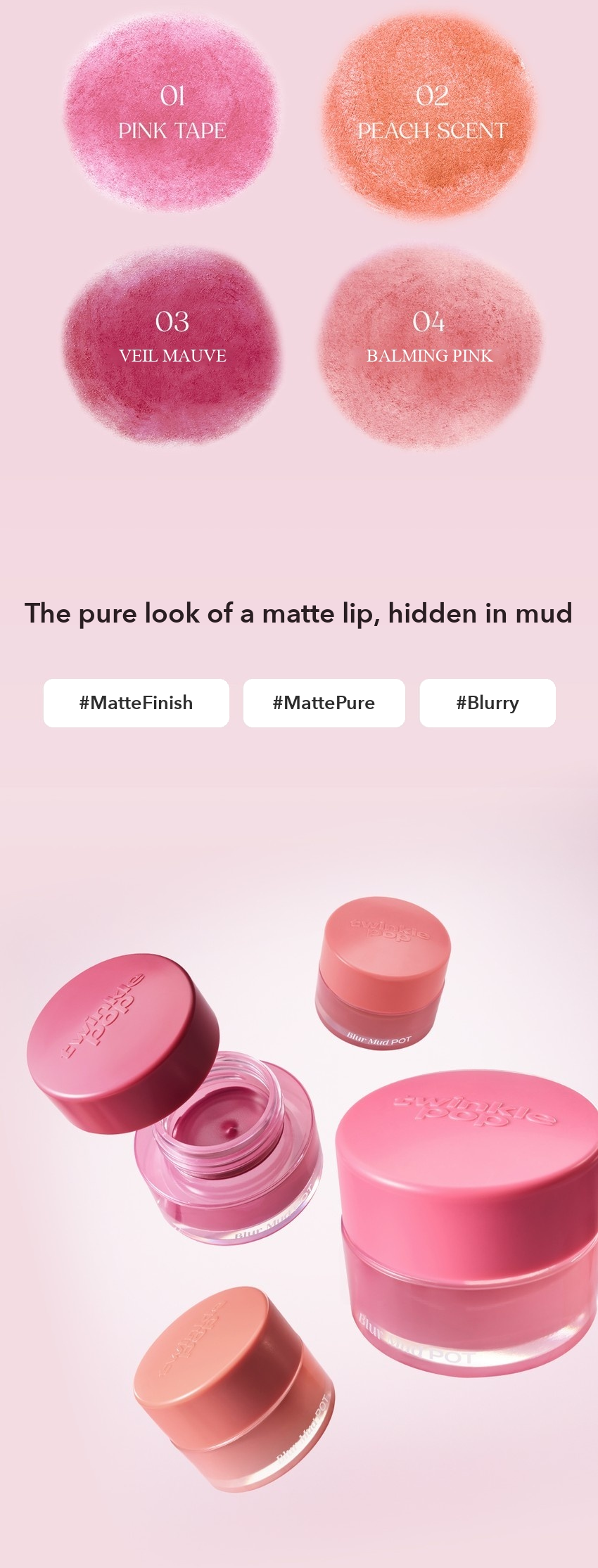 TWINKLE POP Blur Mud Pot by CLIO detail 02