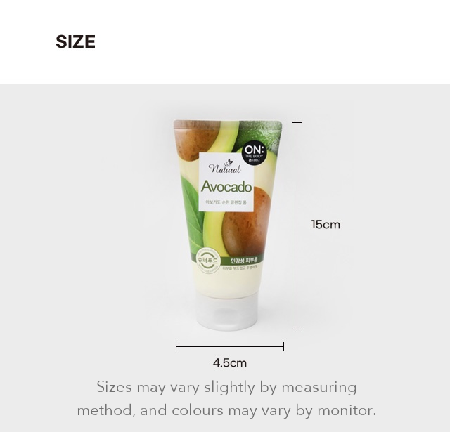 ON: THE BODY The Natural Mild Avocado Cleansing Foam detail 3