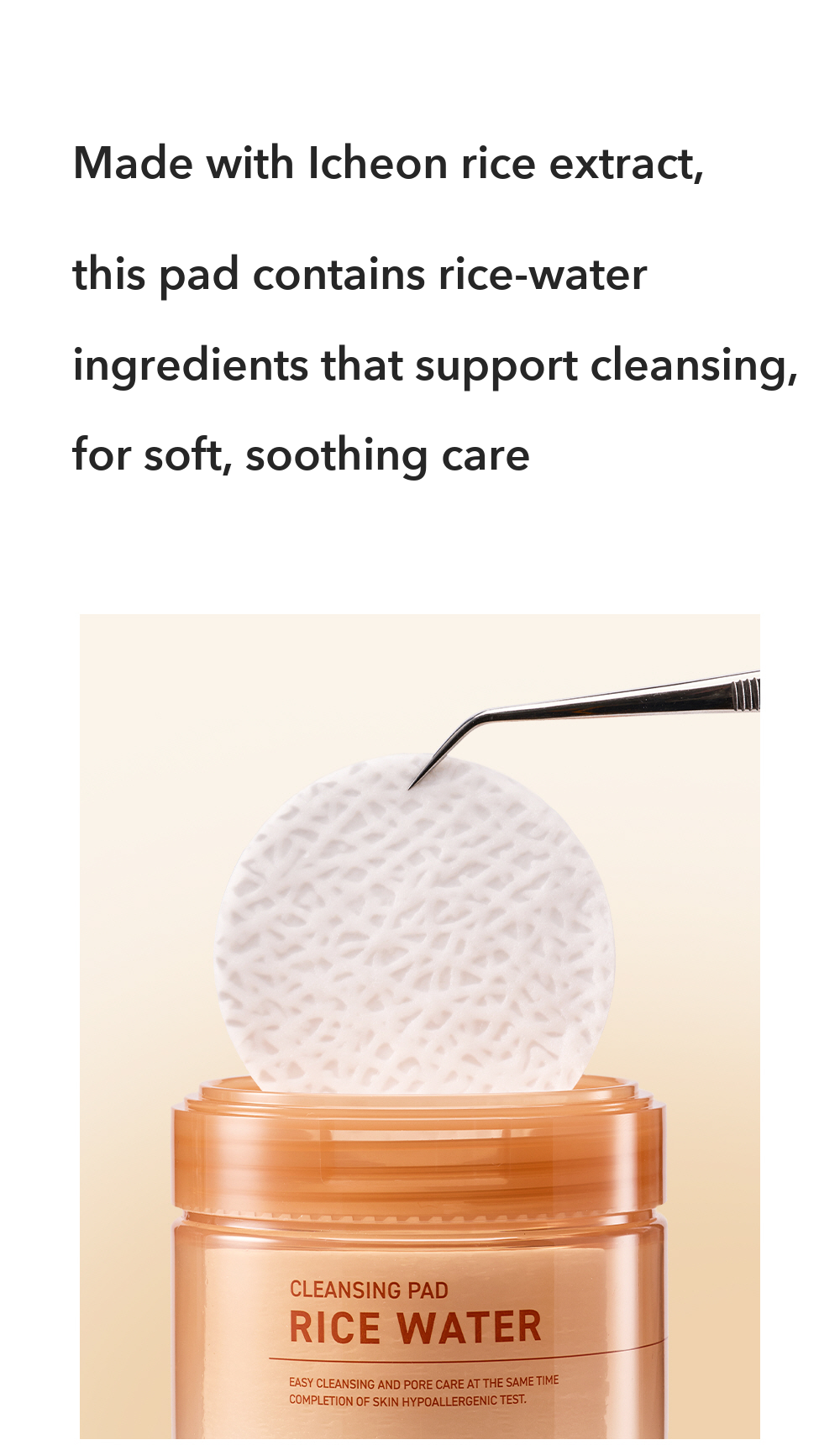 SOMISOME Rice Water Cleansing Water Pad 50 Pads detail 09