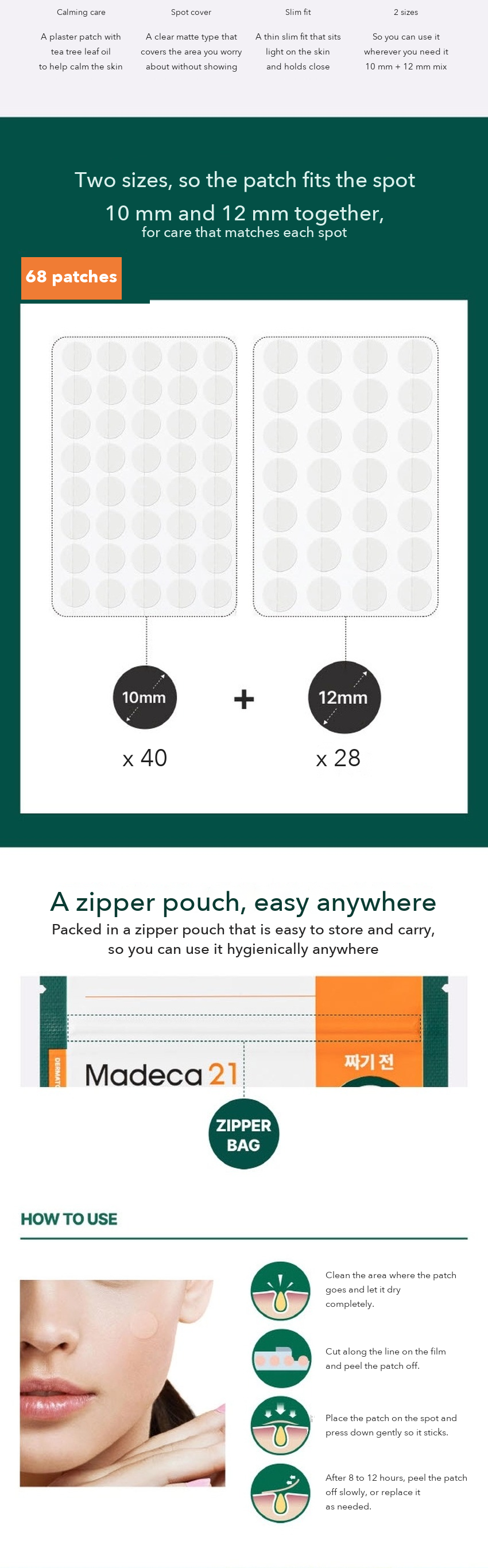 Madeca21 Relief Spot Care Patch detail 04