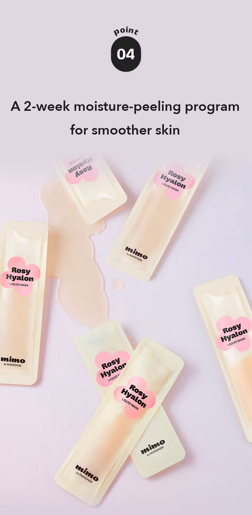MIMO by MAMONDE Rosy-Hyalon Liquid Mask detail 9