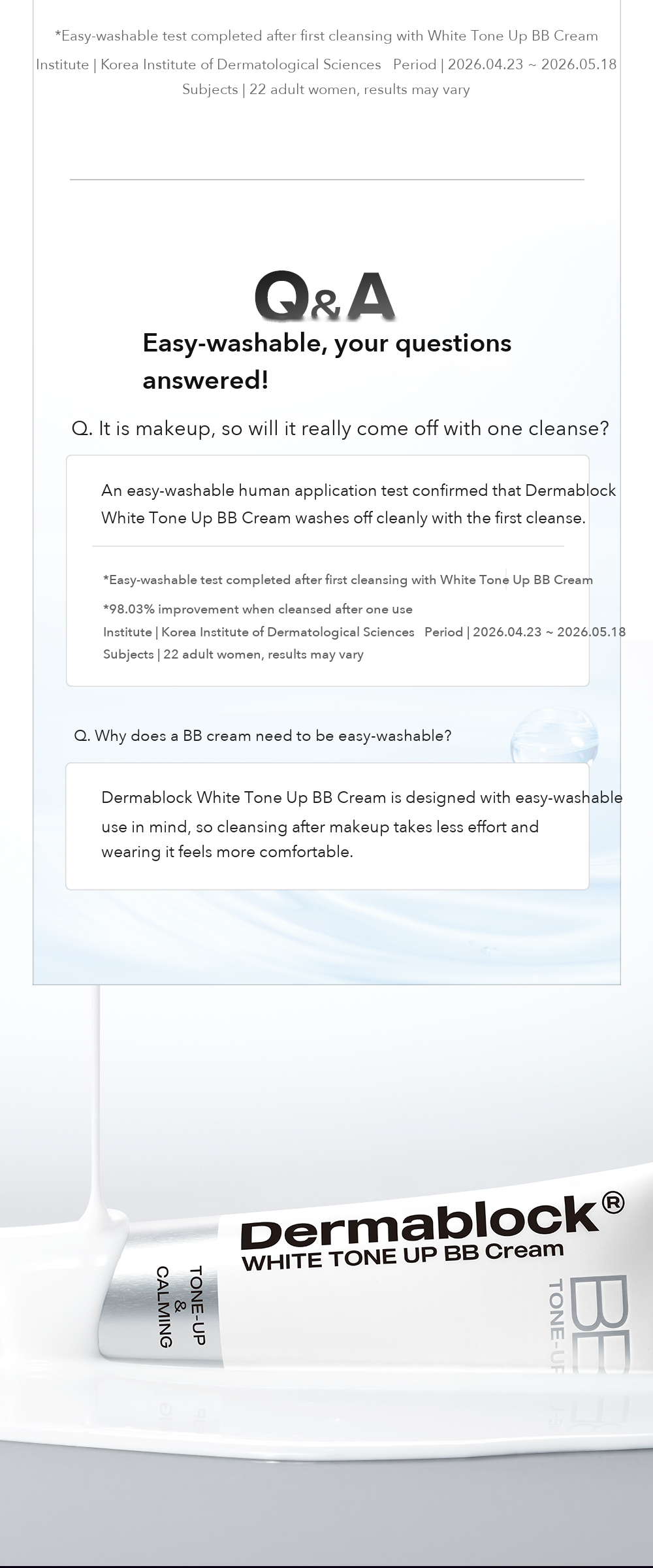 DERMABLOCK White Tone-Up BB Cream detail 05