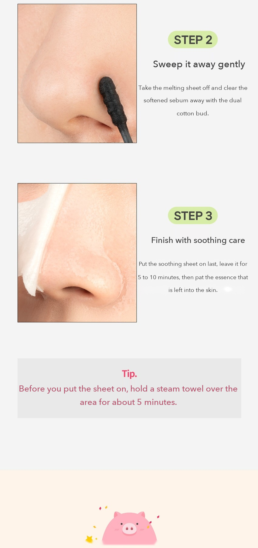 Mifactory Super Sseuk-Sseuk Melting Pig Nose Pack how to use 2