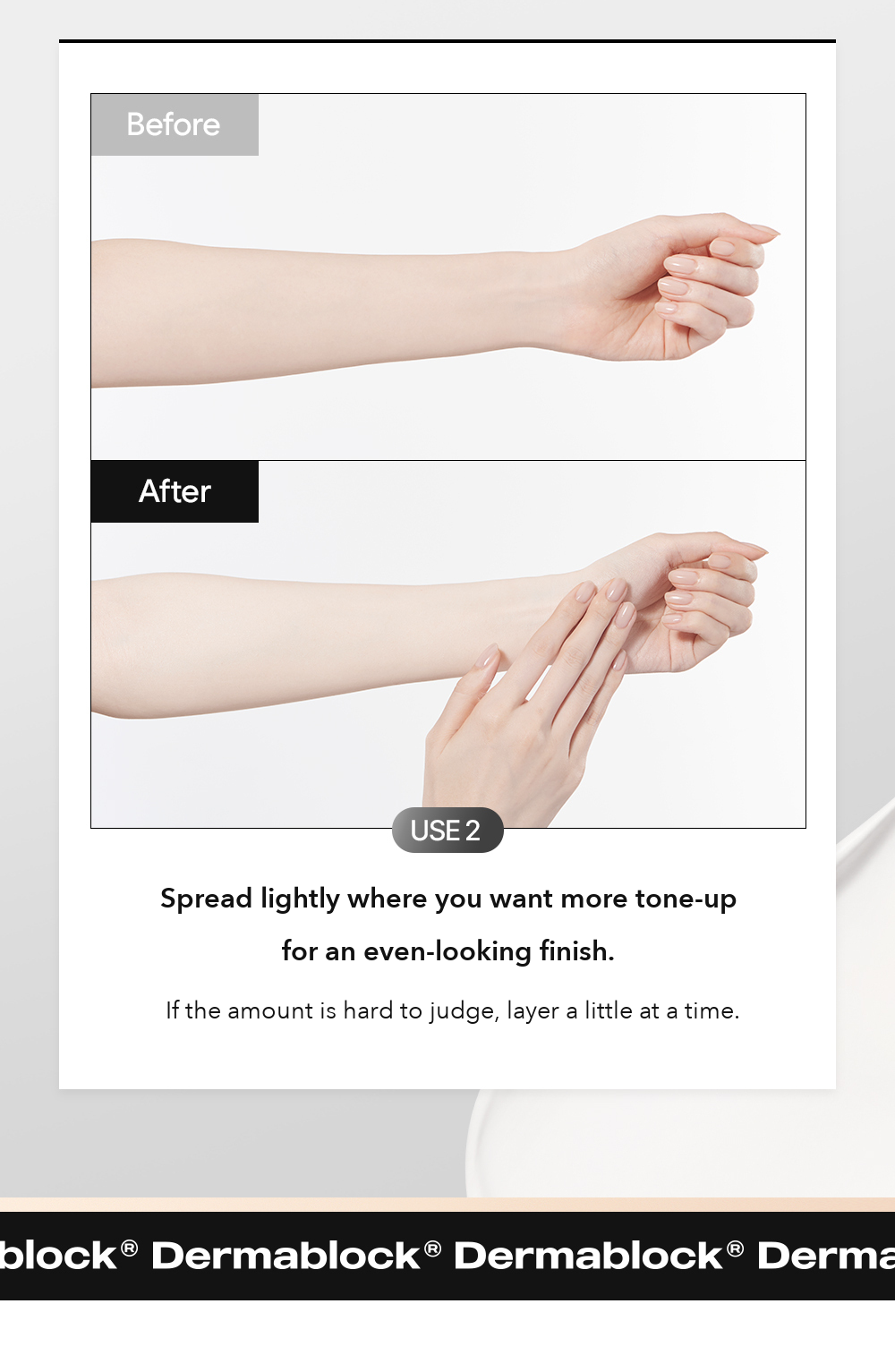 DERMABLOCK White Tone-Up BB Cream detail 08