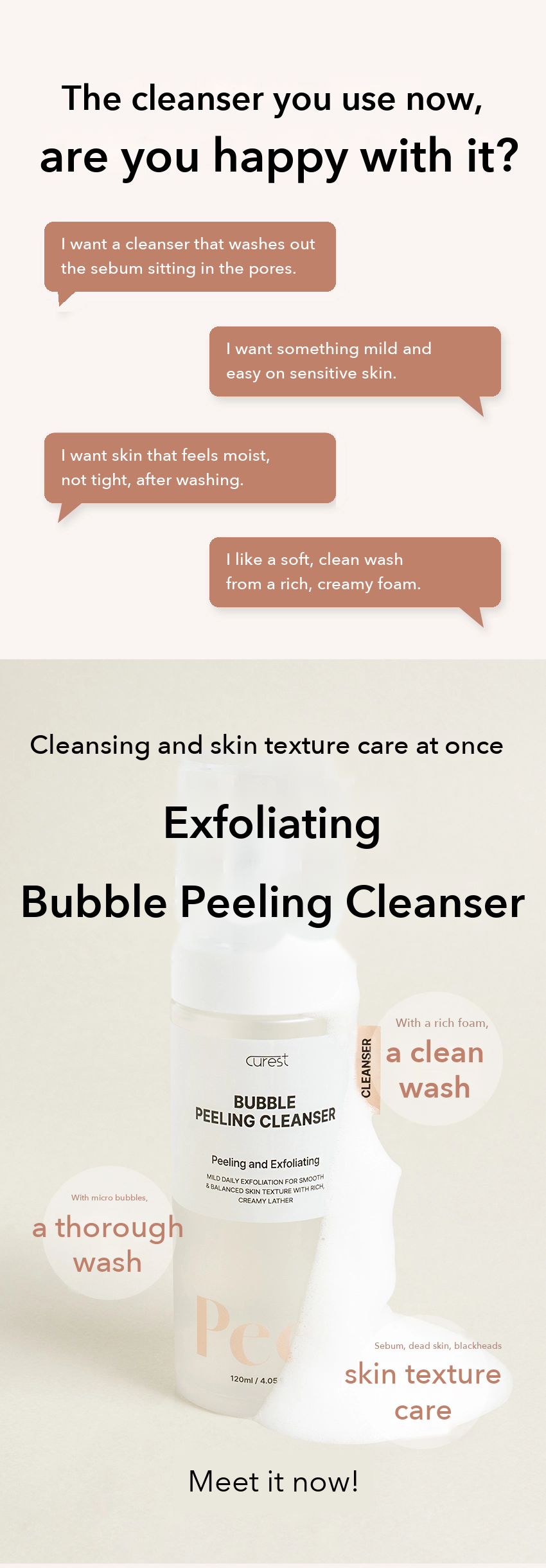 CUREST Bubble Peeling Cleanser detail 2