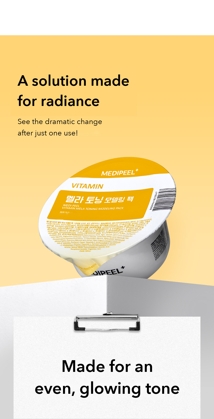 MEDIPEEL Vitamin Tone Care Modeling Pack detail 01