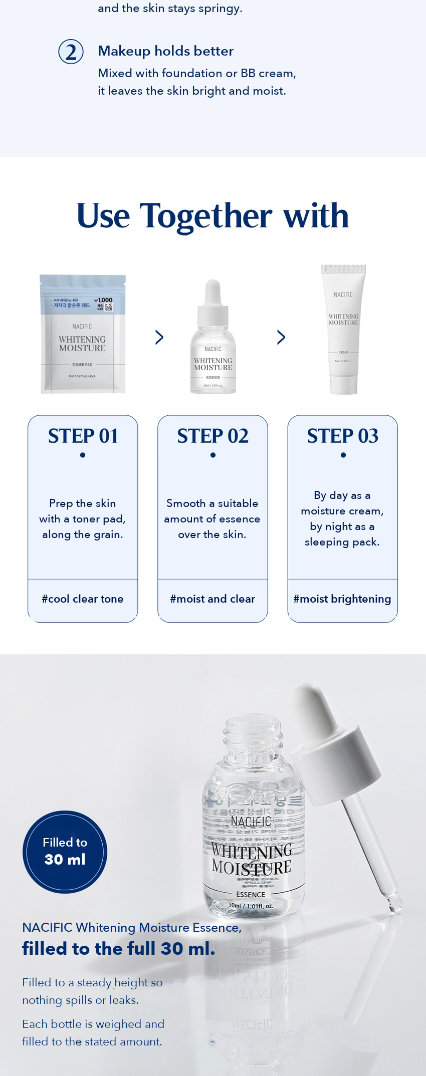 NACIFIC Whitening Moisture Essence detail 07