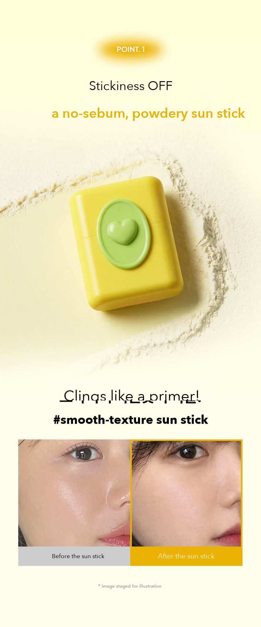 MOMMY CARE Lemon No-Sebum Sun Stick detail 06