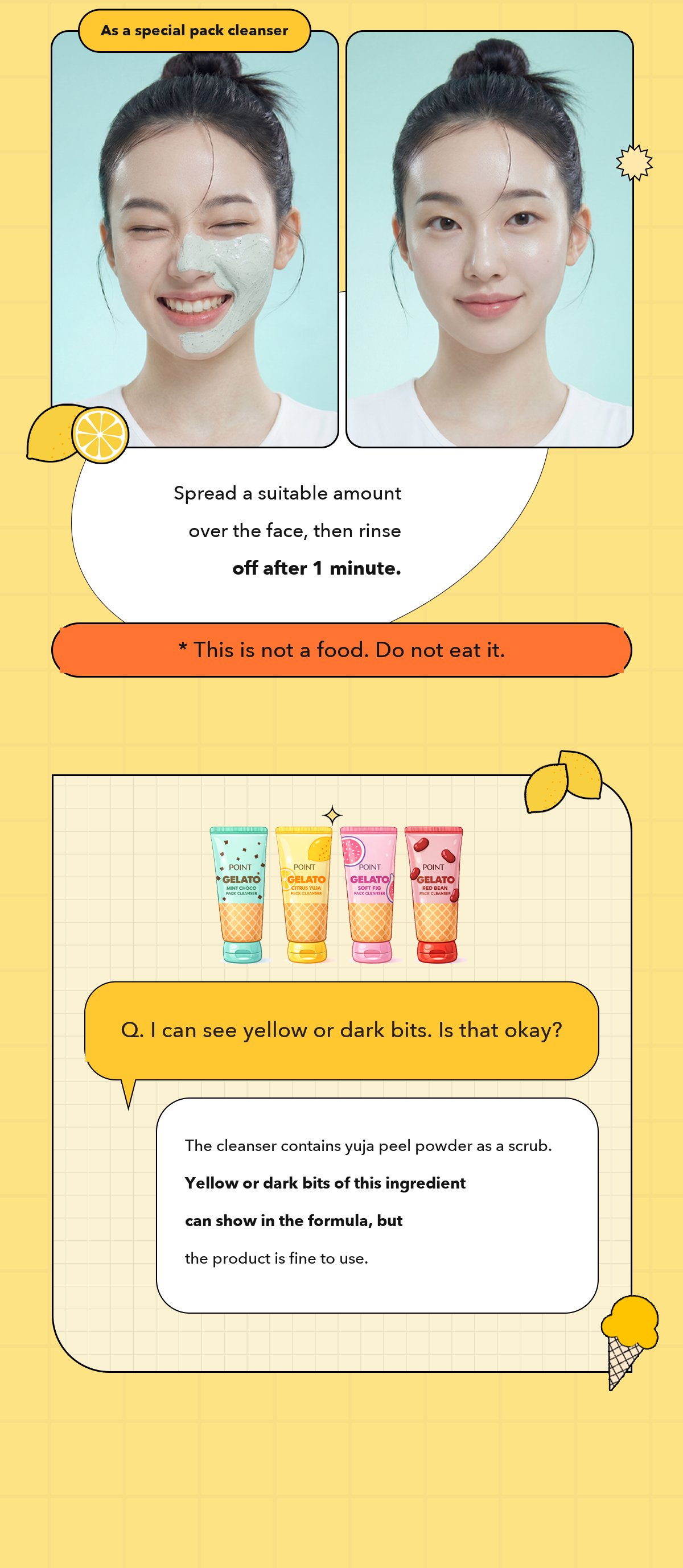 POINT Gelato Citrus Yuja Pack Cleanser detail 14