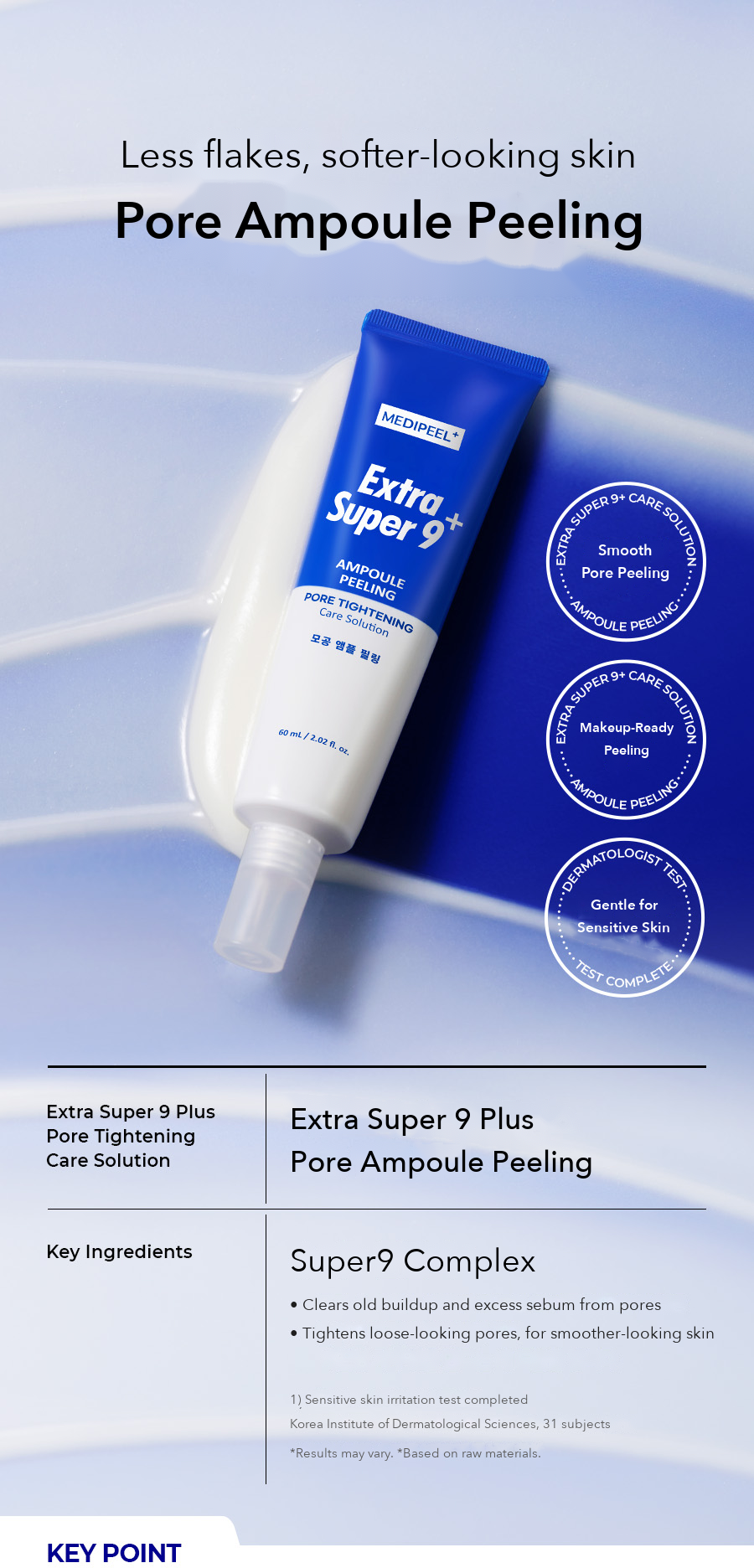 MEDIPEEL Extra Super 9 Plus Pore Ampoule Peeling detail 01