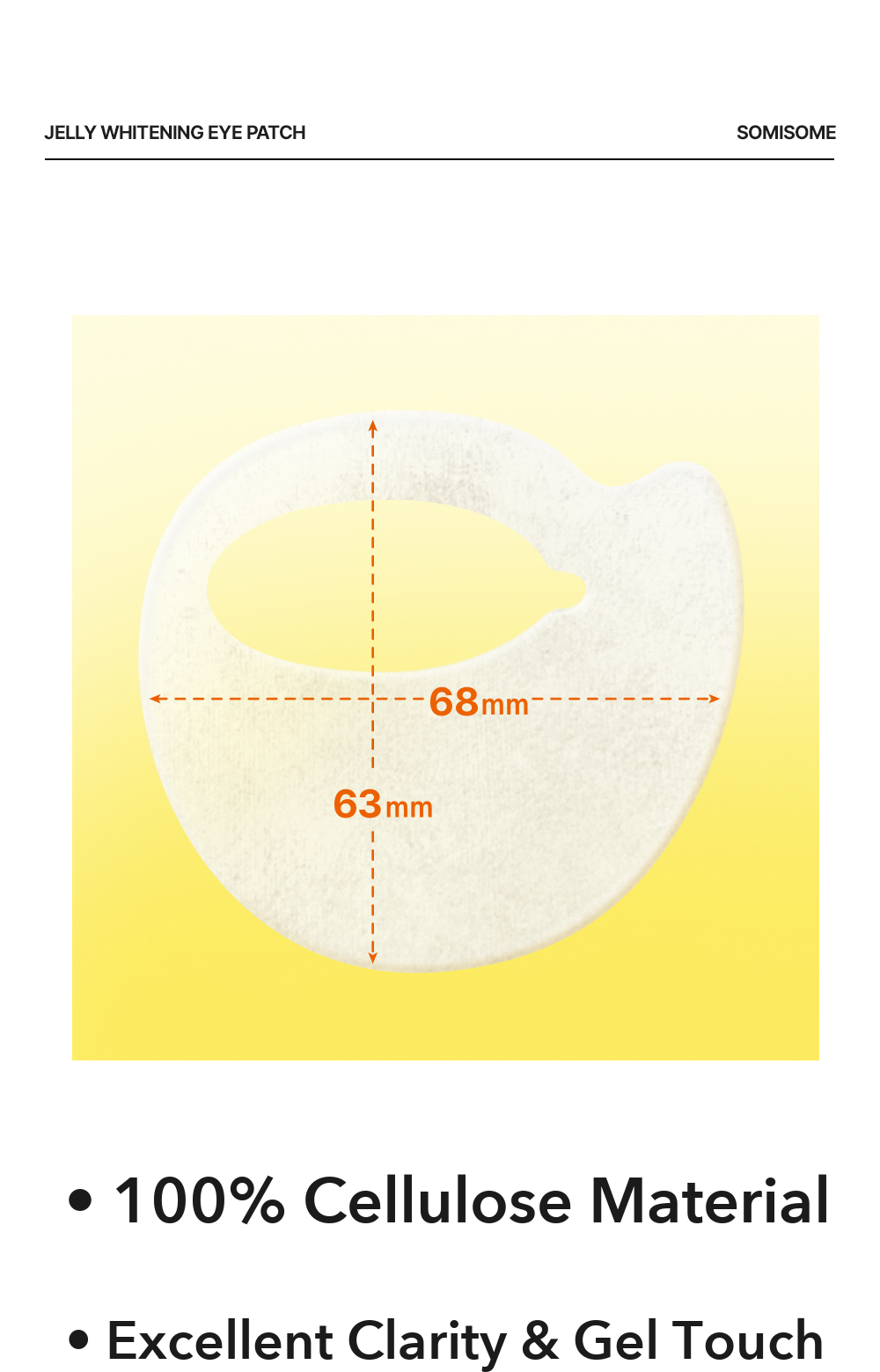 SOMISOME Jelly Tone Care Eye Patch 30 Pieces 35g detail 05
