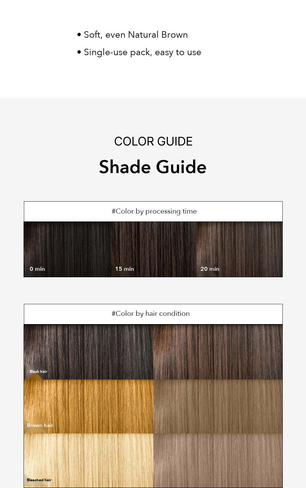 Entropy Color Changer Dye Kit shade guide