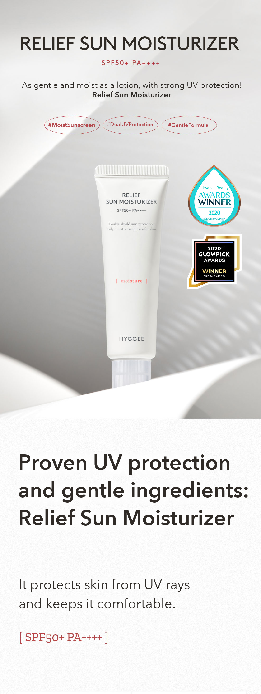 HYGGEE Relief Sun Moisturizer detail 1