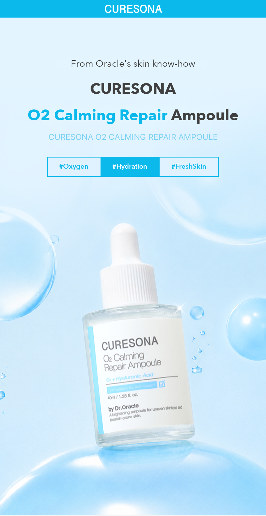 Dr.Oracle Curesona O2 Calming Repair Ampoule 40ml detail 01