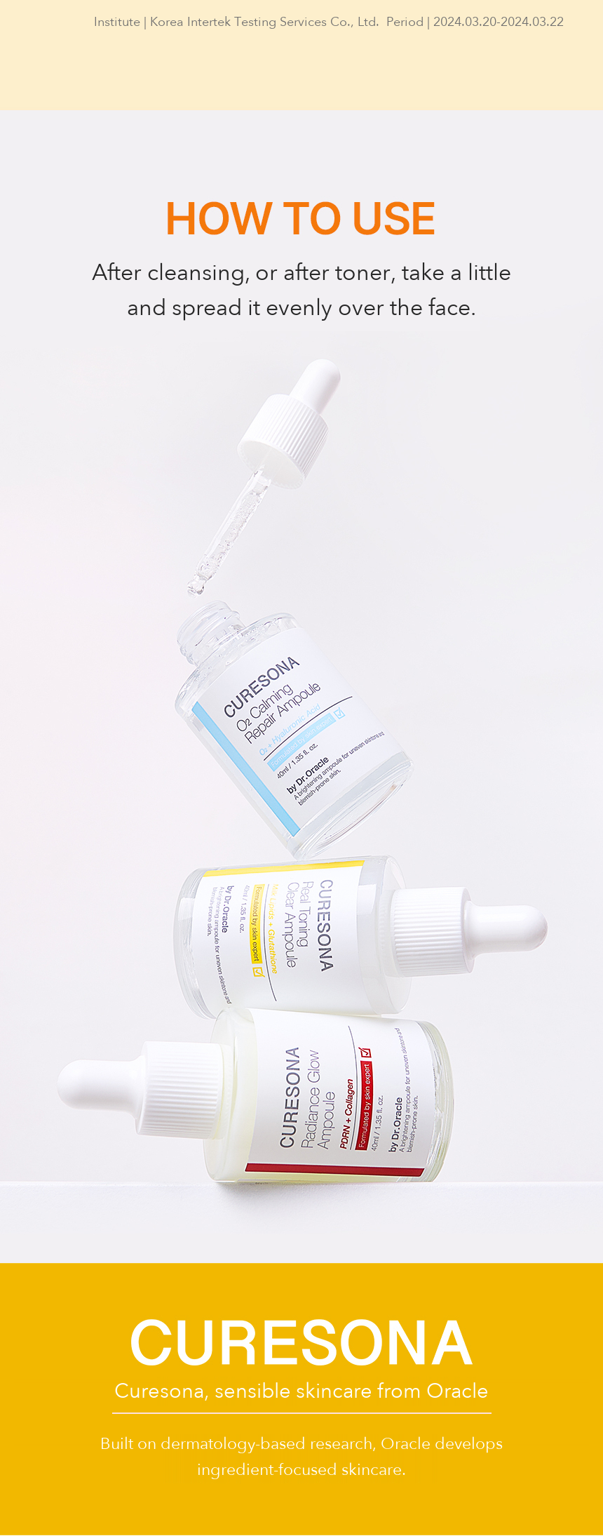 Dr.Oracle Curesona Real Toning Clear Ampoule 40ml detail 06