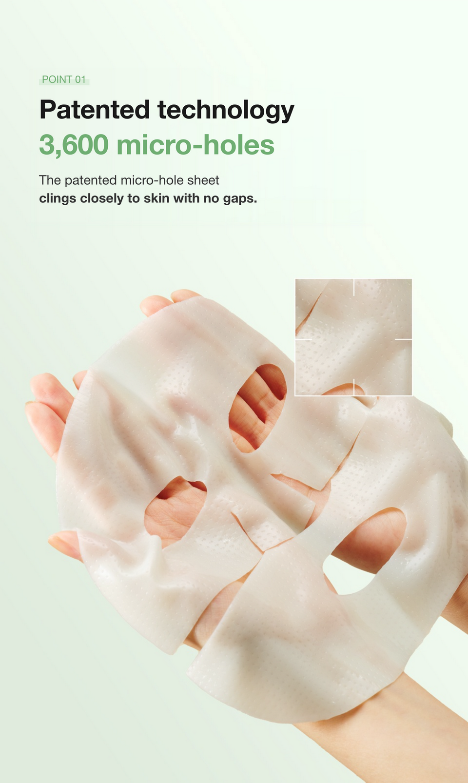 HE:ARIM Calming Cica Hydrogel Mask detail 12