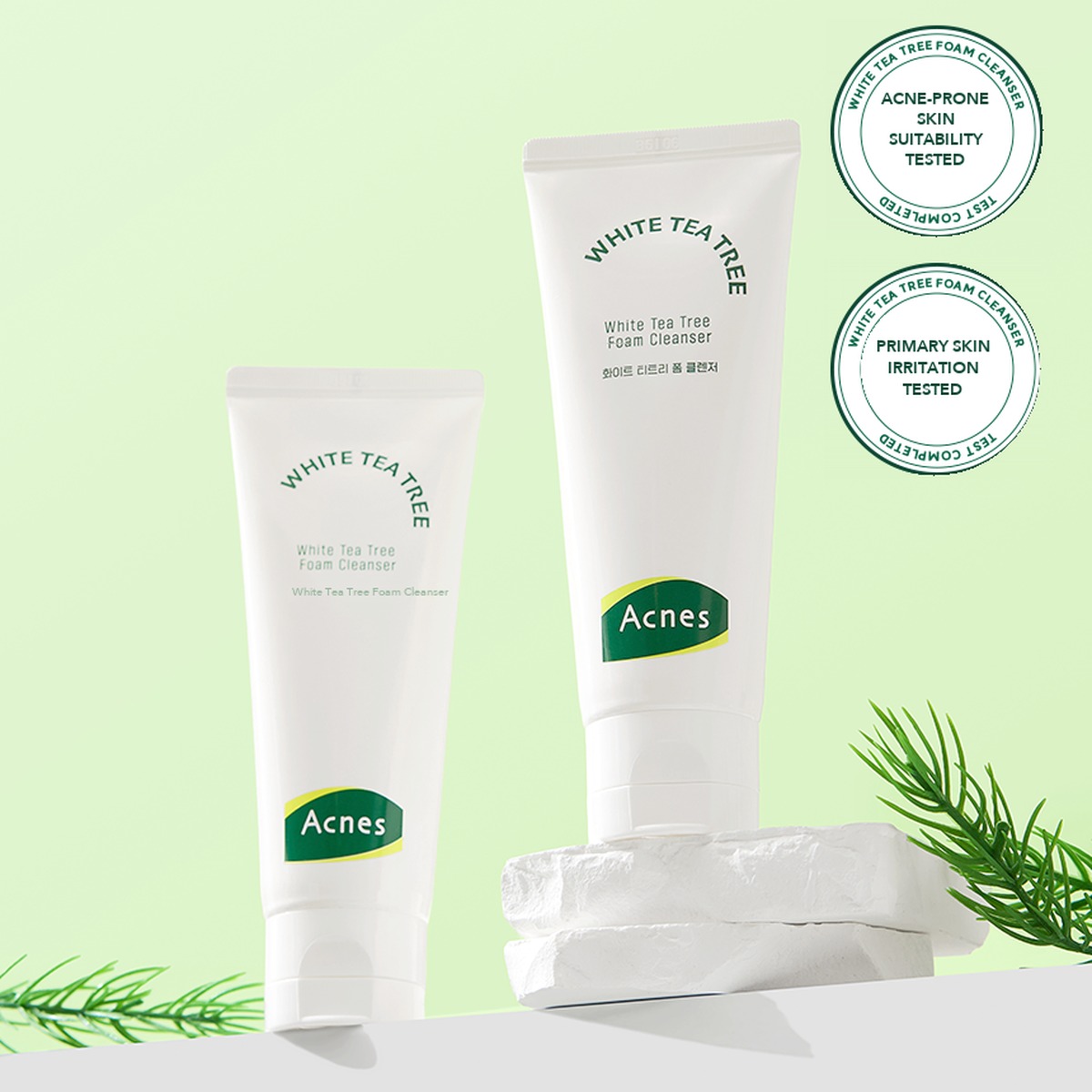 ACNES White Tea Tree Foam Cleanser 100ml
