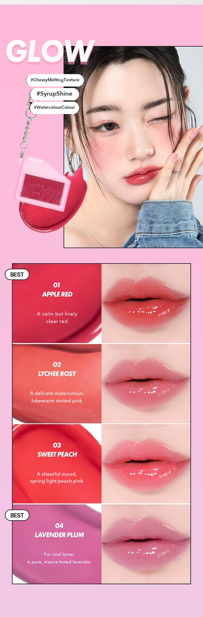 MERZY Let's Wearing Lip & Cheek Keyring detail 09