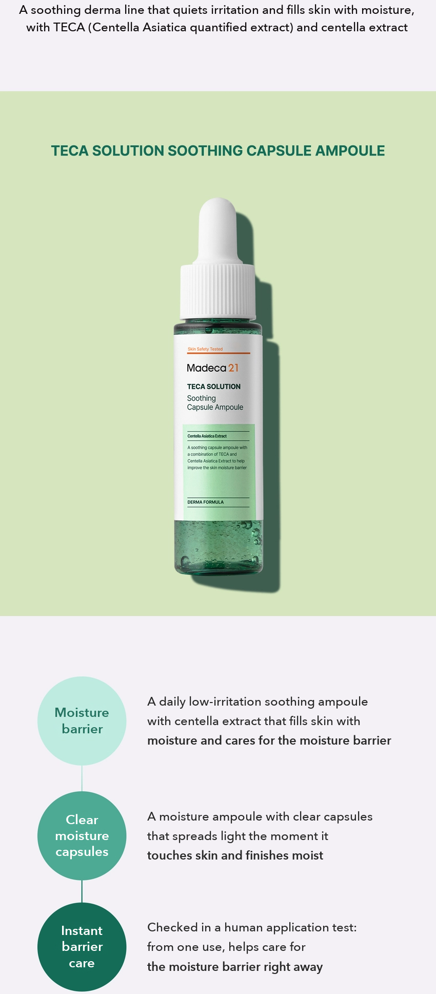 Madeca21 TECA Solution Soothing Capsule Ampoule detail 03