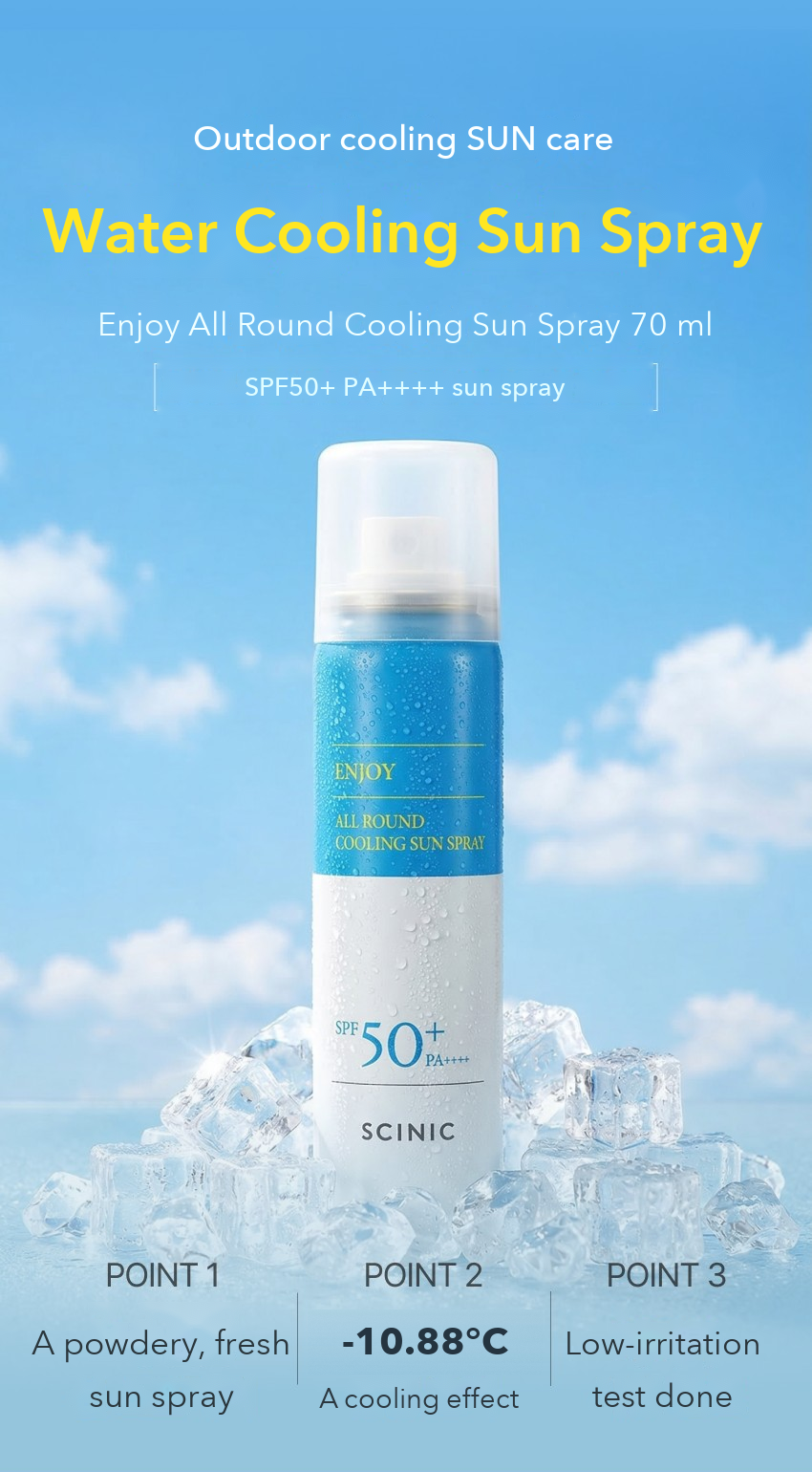 SCINIC Enjoy All Round Cooling Sun Spray detail 01
